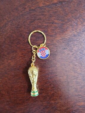 Brand New 2026 Fifa World Cup Trophy Keychain CROATIA Flag